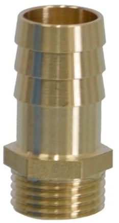 Messing Schlauchtülle mit Sechskant, AG x Schlauchtülle 3/4 x 13 mm