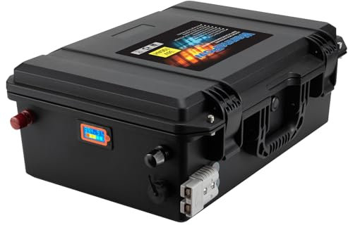 WannaPow batteria lifepo4 36v 100ah,max. 4608W di potenza,120A BMS, 4000-15000 cicli profondi e 10 anni di durata, per barca, trolling motor, sistema solare off-grid, carrello da golf