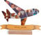 Flugzeug Geschenk personalisiert - Foto Holzbild opt. mit Sockel - Geschenk für Piloten, Luftfahrt Deko, Jet Geburtstagsgeschenk, Reiseenthusiasten, Fotogeschenk für Flugbegeisterte