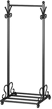 Porte-manteau sur pied Porte-vêtements au sol, chambre à coucher, porte-manteau Simple et minimaliste, support de séchage à tige unique, or et noir, porte-manteau Porte-manteau sur pied(Noir,Petit)