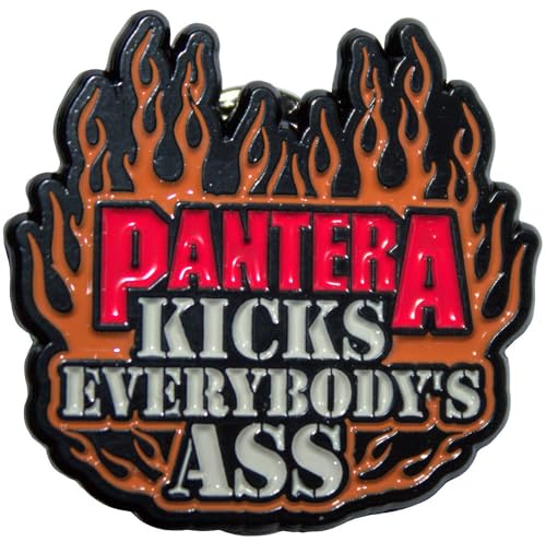 Pantera Kicks Band Logo Pin Badge One Size