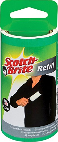 Scotch-Brite 836RP-30 Ersatzrolle für Kleider-Fusselroller, schwarz/weiß, 30 Blatt, 4er Pack (4x1 Stück)