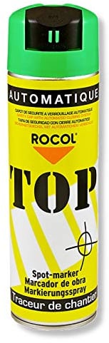 TOP Markierungsspray Rocol - GRÜN - 500ml-Farbdose - Farbspray - Markierspray - Markierungsfarbe - Forstspray - Forstfarbe