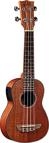 EKO GUITARS - Uku Duo Soprano Ukulele EQ mit Tasche; Preamp mit Stimmgerät; Klinkenausgang für Verstärkung oder Aufnahme; Leicht und handlich; Ideal für Anfänger