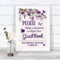 Shabby Chic Vintage Wood Effect Sign Print Our Guestbook Personalised Wedding Sign Print