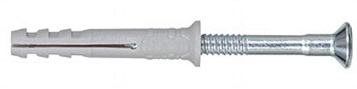 Upat Nageldübel UN 8x60/20 S, Senkkopf, Dübelkragen, standard, 100 Stück, Der bewährte Einschlagdübel für eine schnelle Montage.