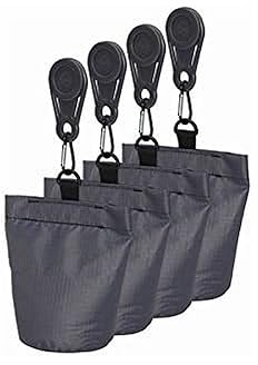 AEROCOVER Schutzhüllen Zubehör, 4x Sandsack mit Clips, verhindert Bildung von Wassersäcken