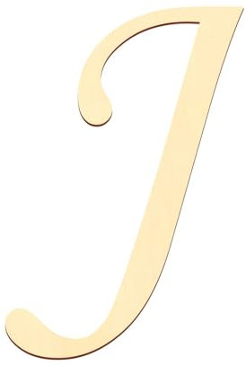 Bütic GmbH Sperrholz Buchstaben - MT5-20 - Wunschtext/Schriftzug mit Größenauswahl - Pappel 3mm, Größe:20cm, Buchstaben:großes J