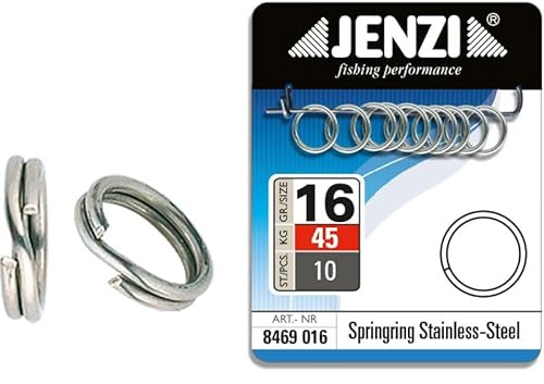 Jenzi Edelstahl Springringe Größe 16 45 Kg