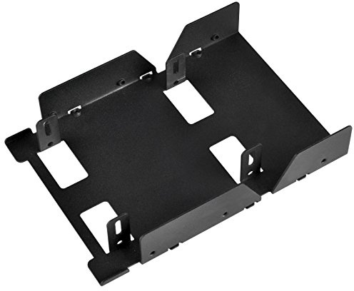SilverStone Technology 3.5-Inch to 3 X 2.5-Inch Internal Hard Drive HDD/SSD Bay Converter, Black SDP08B-E