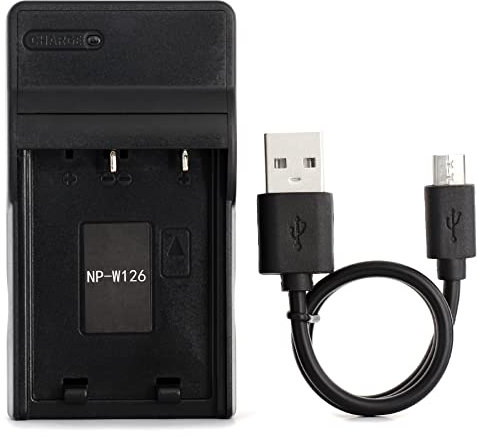 NP-W126 USB Charger for Fujifilm FinePix HS30, HS30EXR, HS33EXR, HS35EXR, HS50EXR, X-A1, X-E1, X-E2, X-M1, X-Pro1, X-T1, X-T10 Camera and More