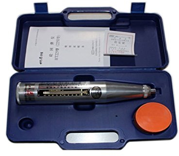 Jian Ya Na HT-22 Resiliometer Betonrückprall-Hammer Tester Schmidt Swiss Hammer Resiliometer Silber-