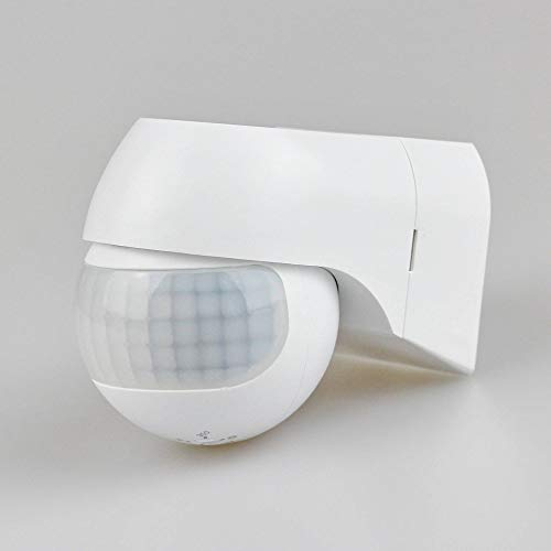 Infrarot Bewegungsmelder für Innen und Außen - Bewegungssensor - Montage Aufputz mit LED Beleuchtung kompatible IP44