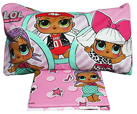 Russo Tessuti LOL Surprise Hip Hop Bettwäsche-Set für Einzelbett, Rosa