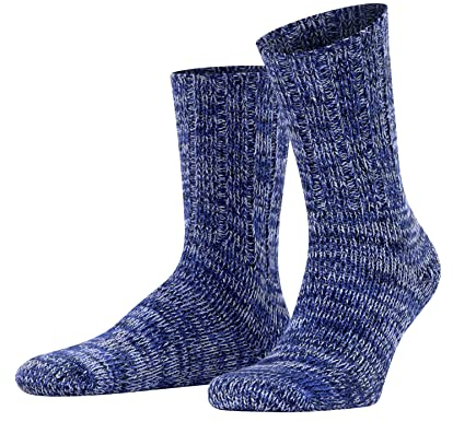 FALKE Herren Socken Brooklyn M So Baumwolle einfarbig 1 Paar, Blau Marine 6120, 43-46