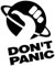 Don't Panic - Per Anhalter durch die Galaxis Hitchhiker's Guide L 0136 (schwarz) // Sticker OEM JDM Style Aufkleber