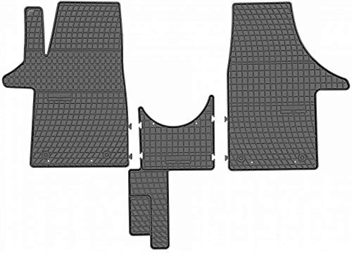 Prismat Gummimatten Gummi Fußmatten Satz für Volkswagen Transporter T5 T6 (2003-2020) - Passgenau