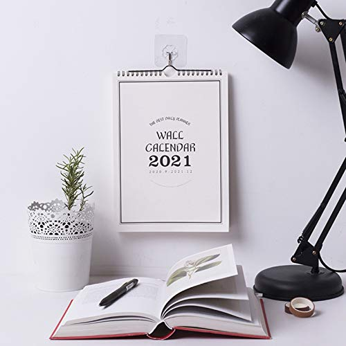 Kalender Kalendarien 2021 Wandkalender Zarbenable Hanging Calendar Wöchentlich Jahresagenda Planer Memo Daily Scheduler Wandkalender Terminkalender (Color : Vertical)