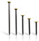 HMH-Shop Bildernägel 20/25/30/40/50 mm Stahl Bildernägel Messingkopf 6 mm Nägel zum aufhängen von Bildern (30, Mix 20/25/30/40/50 mm)