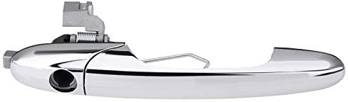 Qiilu Right-Hand Drive Exterior Outer Door Handle for 500 (Chrome, Plastic, Mirrored Chrome Finish, Right)