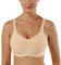 Vertvie Damen 1/2/3er Set Sport BH Einfarbig Ohne Bügel Bustier Klassische Bequem Stretch Bra Mittle Halt Gepolstert Wohlfühl-BH(Beige,L)