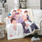 Fgolphd BTS Bulletproof Boy Scouts Decken 100% Microfibre, Fleecedecken for Erwachsene Kinder Weich Und Warm,Weich und warm,für Schlafsofa und Sofa (2,150x200cm)