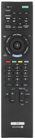 Mando para Rm-Ed044, Mando A Distancia para Bravia, Control Remoto para RM-ED044, Reemplazo del Control Remoto de TV para Smart TV Control Remoto de TV Digital Bravia RM EDO44