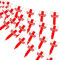 AhfuLife England St George Bunting 30pcs Flags for St. George's Day Decorations, Double Sided Triangular England Bunting for Six Nations Rugby, Football Garden Party Decor (20 x 28 cm - 12m, 1 Pack)