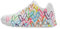 Skechers Damen UNO Sneaker, White and Multi Heart Print Duraleather/WHI, 35 EU