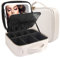 MOMIRA Reise-Make-up-Tasche Kosmetiktasche mit beleuchtetem Spiegel, Einstellbarer Helligkeit in 3 Farbszenarien, wasserdichte Makeup-Trainingsbox, Geschenk für Frauen - Khaki