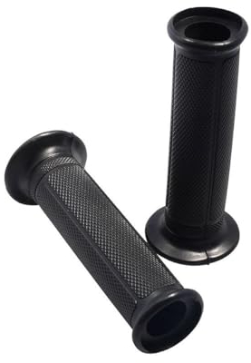 2EXTREME Lenkergriffe Griffgummi Griffe schwarz 22 / 24mm kompatibel für Motorrad, Roller, Moped, Vespa