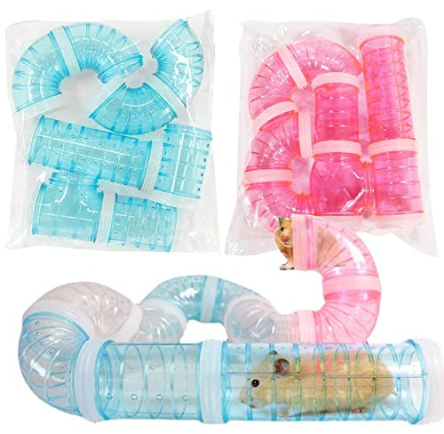 Sonwaha Tunnel Jouets DIY Accessoires Plastique Aventure pour Hamster Souris et Autres Petits Animaux