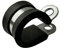 Boltza® W1 Zinc Plated Mild Steel Rubber Lined P Clips Hose Pipe Clamp P-Clips 28mm x10