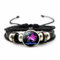 LODMLOER Schütze 12 Sternzeichen Sternbildpaar Armbänder – Charm-Armband Für Herren Und Damen, Modisches Mehrschichtiges Lederarmband/Armreif, Geburtstagsgeschenke, Schütze