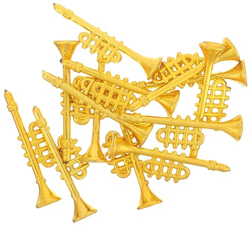 Abaodam 10 Stück Weihnachtsbaumschmuck Trompetenornamente Kunststoff Echt Wirkend Zum Aufhängen Weihnachtsdekoration Für Zuhause Laden Hotel Selbstgemacht Basteln