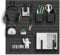 Zestify Revamp Your Space with A Versatile Pegboard Kit - Effortlessly Organize Home, Office, and Gaming Setup with Customizable Hanging Solutions (Black) (DDB-US2)