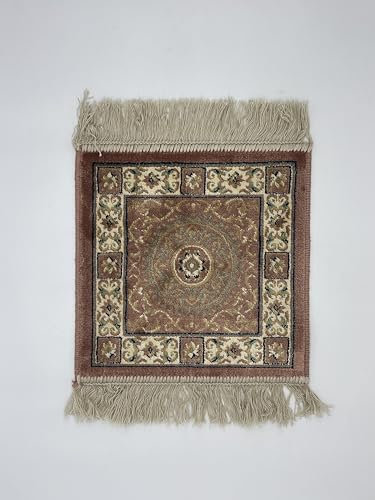 LaVelahome Klassischer Teppich, klein, 35 x 35 cm, quadratisch, mit Fransen (35_x_35_cm, Rosa_03)