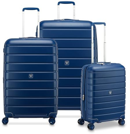 Roncato ReLife Kofferset (Großer, Mittelgroßer, Kabinen) Nachtblau