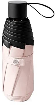 FJVJBNN Parapluies parapluie de poche mini parasol pliable pour la pluie et ombre de plage miniature portable, parapluies colorés (couleur : rose)
