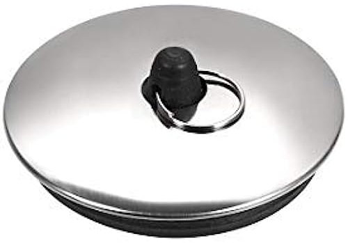 Tapón de drenaje de goma para fregadero, tapón de goma para fregadero de baño con anillo, ajuste de 55-57 mm para baño, cocina y baño