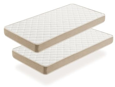 Moonia DuoSystem Jugendmatratze, Viscosoft-Polsterung, mittlere / hohe Festigkeit, hohe Haltbarkeit, 80 x 130 cm