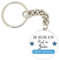 Porte clé badge je suis un prof de judo trop génial idée cadeau
