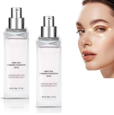 Vima Changing Foundation, Vima Magic Skin Changing Foundation, Makeup Vima Changing Foundation, verjüngt die Haut, für alle Hauttypen geeignet (2Pcs)