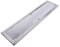 Dart Heavy Cast Brass Door Push Finger Plate - Edged - 308mm x 76mm - Polished Chrome