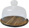 Gralara Supporto per Torta in Legno con Stoffa di Pane Cupola per Le Tavolette Da Frutto Del Server Porta Da Portico per Porte, L