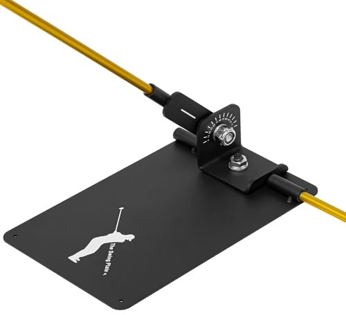 Swing Plate Unisex-Adult with Alignment Sticks Ausrüstung für das Training, schwarz, Eine Größe