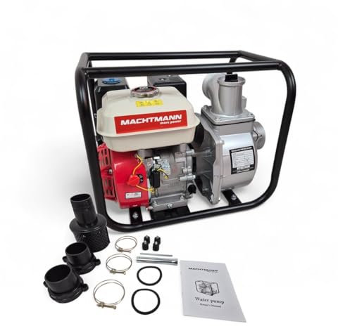 4-Takt-Motor Benzin Wasserpumpe Machtmann 7 PS Gartenpumpe Motor 2''