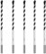 HSAWBIT 5 PACK OF - 6mm x 150mm Masonry Drill Bits Set Concrete Drill Bit/Tungsten Carbide Drill Bits for Brick Walls/Glass/Plastic/Cement/Soft Tile