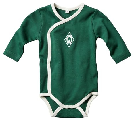 Werder Bremen SV GOTS IC Baby-Body Raute LA grün (DE/NL/SE/PL, Numerisch, 68, Grün)