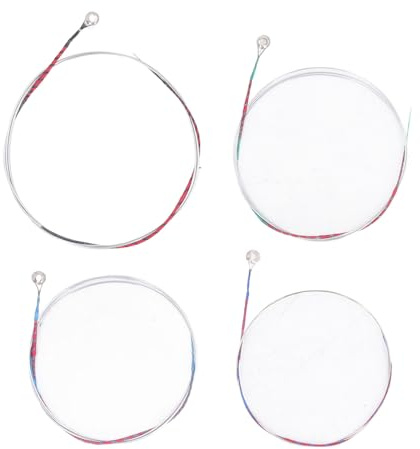 LMHHMIN 4 pièces Ensemble de Cordes de Violon Ensemble de Cordes de Violon en Acier chromé Nylon Remplacement Universel de Cordes de Violon pour étudiant et débutant